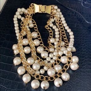 Kate spade multi strand faux peal necklace